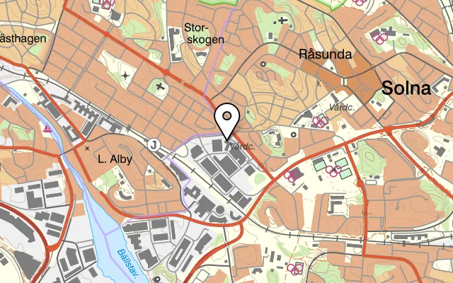 Karta som visar Pocket in the Park på Englundavägen 7, 171 41 Solna
