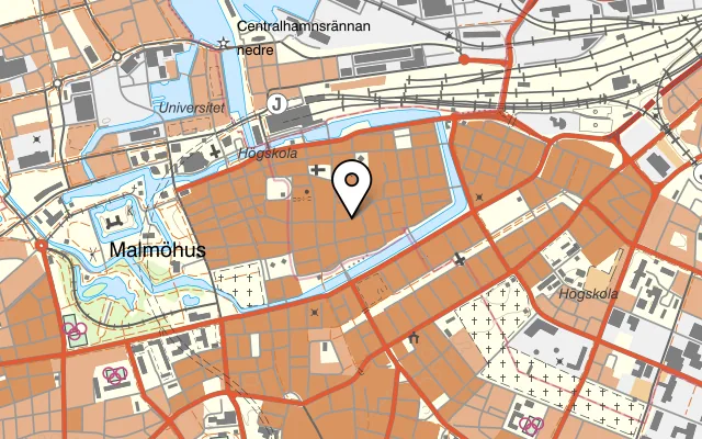 Karta som visar Laziza på Baltzarsgatan 21, 211 36 Malmö