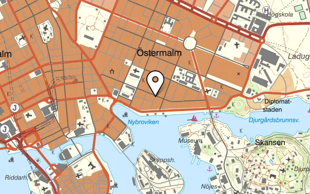 Karta som visar Il Conte på Grevgatan 9, 114 53 Stockholm