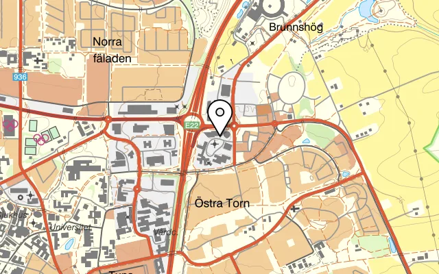 Karta som visar Eatery på Mobilvägen 4-6, 221 88 Lund