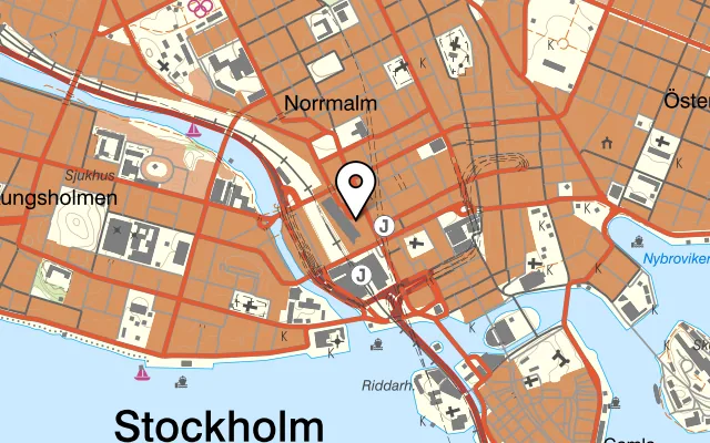 Karta som visar Swede Hollow på Vasaplan 4, 111 20 Stockholm