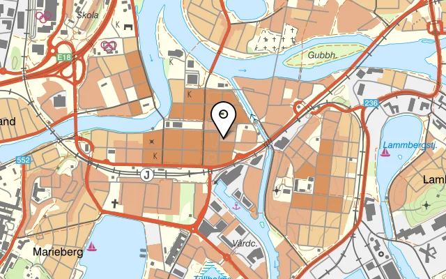 Karta som visar Texas Longhorn på Karlbergsgatan 4, 652 24 Karlstad