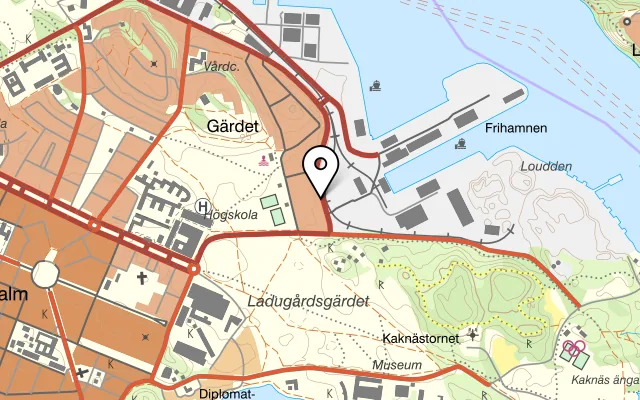 Karta som visar Carotte på Tegeluddsvägen 92, 115 28 Stockholm