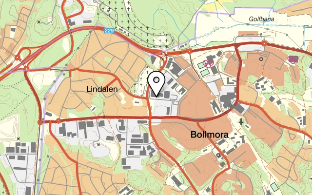 Karta som visar Pizzeria kaktusen på Vintervägen 10, 135 40 Tyresö