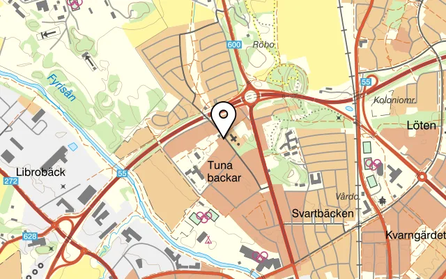 Karta som visar Remo på Tunagatan 28, 753 36 Uppsala