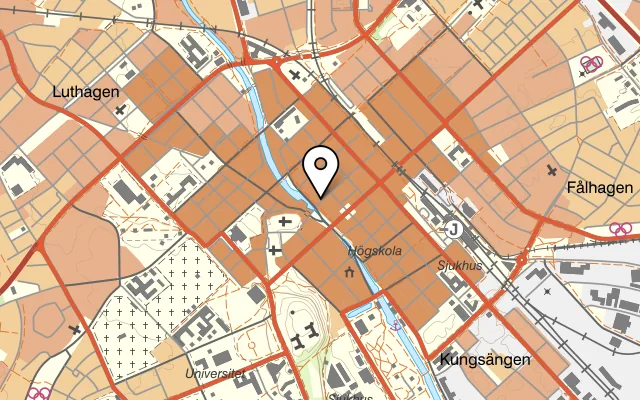 Karta som visar Villa Romana på Gamla torget 4, 753 20 Uppsala