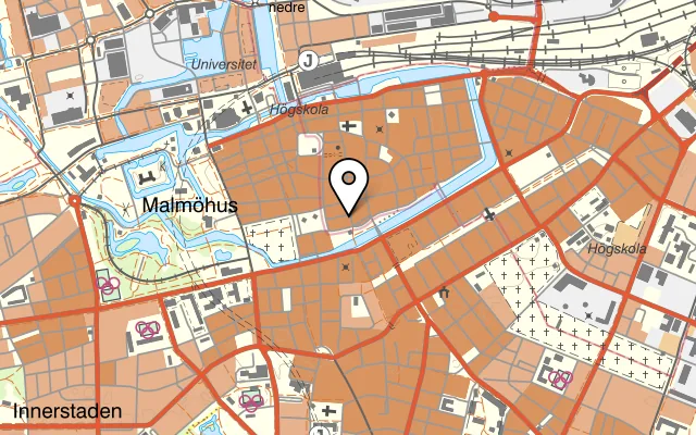 Karta som visar Pickwick på Stadt Hamburgsgatan 2, 211 38 Malmö, Sweden