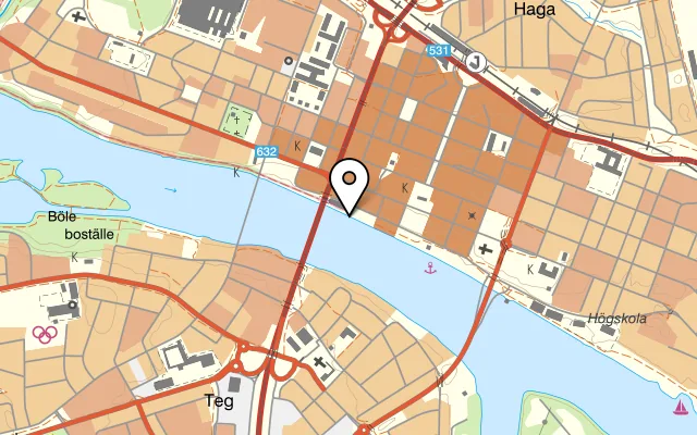 Karta som visar Sjöbris på Kajen 10, 903 26 Umeå
