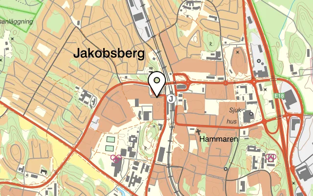Karta som visar Lucky House på Stockholmsvägen 28, 746 33 Bålsta