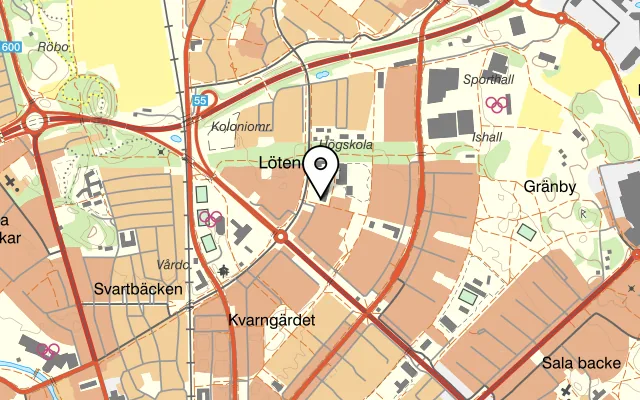 Karta som visar Restaurang Bestani på Fjärdhundragatan 58, 745 30 Enköping