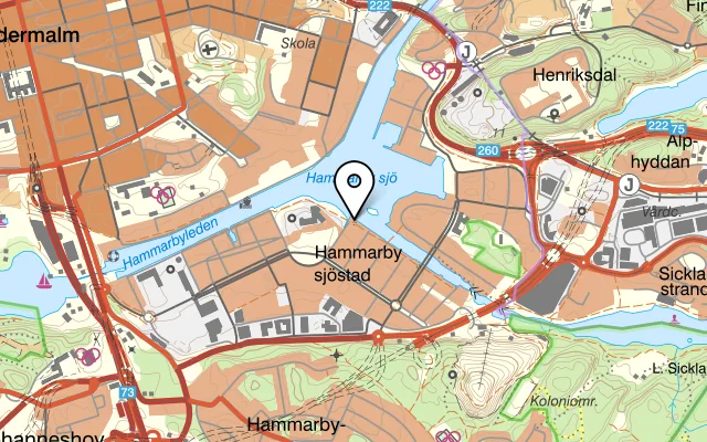 Karta som visar Blå dörren på Södermalmstorg 6, 116 45 Stockholm