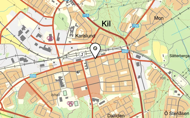 Karta som visar Kil Thairestaurang på Storgatan 31, 665 30 Kil