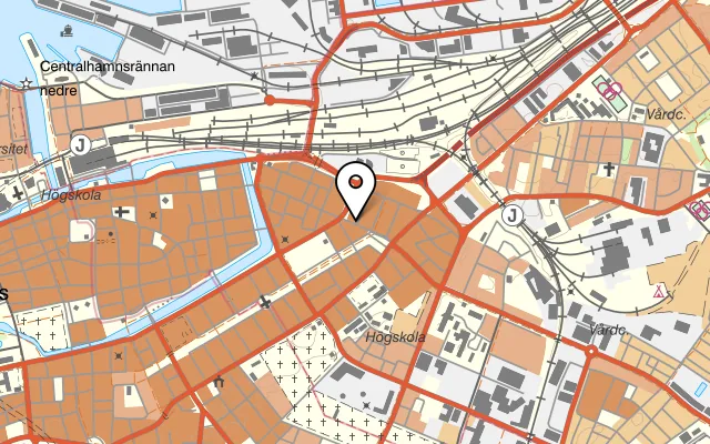 Karta som visar GoGoGrill&Green på Östra Förstadsgatan 46, 212 12 Malmö