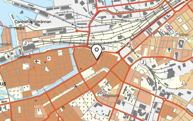 Karta som visar Big Bowl på Östra Förstadsgatan 32, 212 12 Malmö