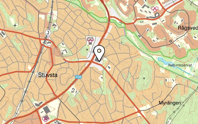 Karta som visar Take It Thai på Ågestavägen 1, 141 37 Huddinge