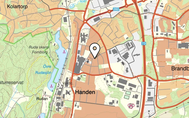 Karta som visar Thai Fire Food på Essinge Brogata 39, 112 61 Stockholm