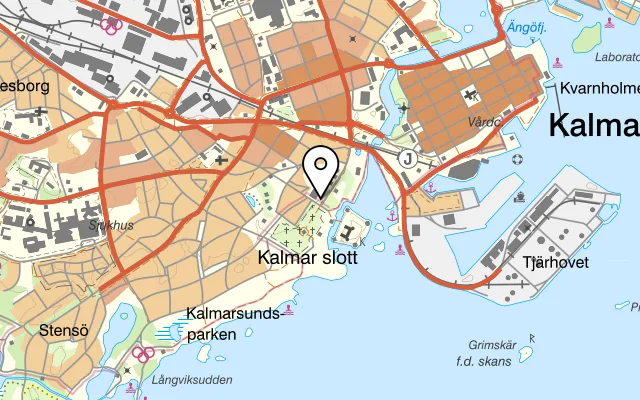 Karta som visar Söderport på Slottsvägen 1, 392 33 Kalmar