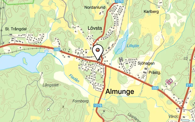 Karta som visar Almunge Kebab på 740 10 Almunge, Sweden