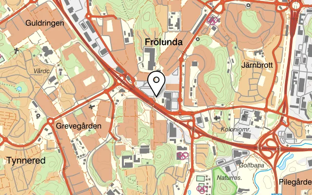 Karta som visar Zocalo på Näverlursgatan 40, 421 44 Västra Frölunda