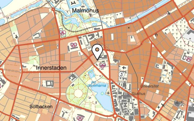 Karta som visar Di penco på Roskildevägen 3, 211 47 Malmö