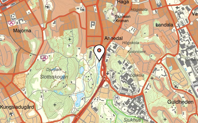 Karta som visar Solterrassen på Helgonabacken 12, 223 62 Lund