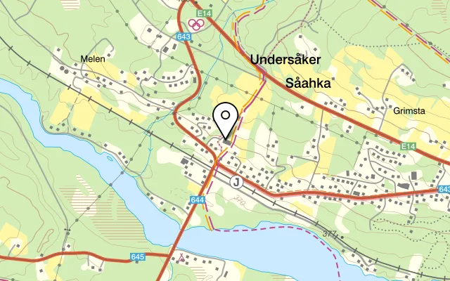 Karta som visar Åre Fjällsätra på Byvägen 86, 837 95 Undersåker