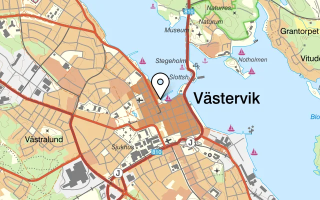 Karta som visar Guldkant på Grönsakstorget 6, 593 33 Västervik