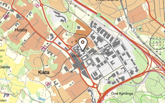 Karta som visar Wild Kitchen på Gullfossgatan 4, 164 40 Kista