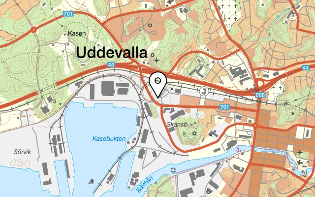 Karta som visar Mona Lisa på Slängom 1, 451 50 Uddevalla
