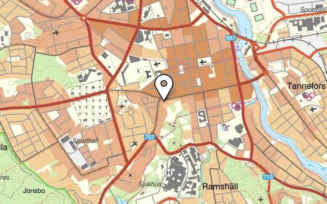 Karta som visar Restaurang Golden Lotus på Drottninggatan 46, 582 27 Linköping