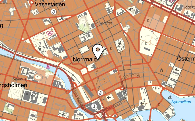 Karta som visar La Neta på Barnhusgatan 2, 111 23 Stockholm