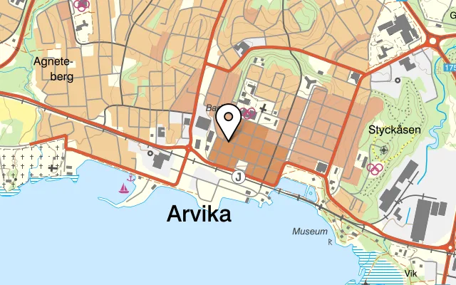 Karta som visar Hello India Restaurant & Bar på Kyrkogatan 35, 671 31 Arvika
