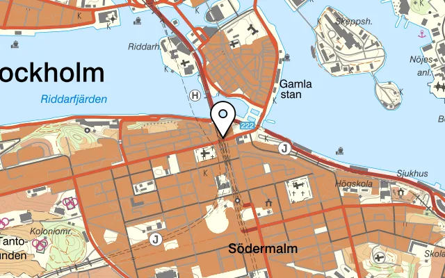 Karta som visar Akkurat på Hornsgatan 18, 118 20 Stockholm, Sweden