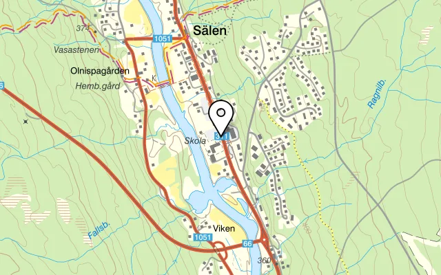 Karta som visar Dalarnas pizzeria & restaurang på Sälenvägen 13, 780 67 Sälen