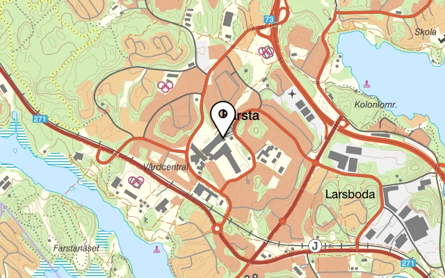 Karta som visar Forno Romano på Cylindervägen 9, 131 52 Nacka Strand