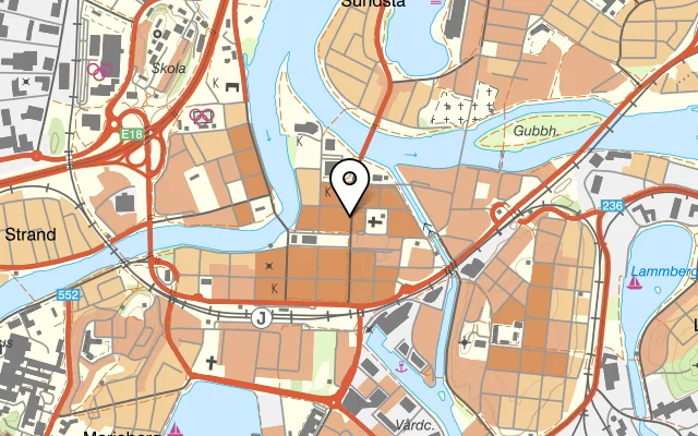 Karta som visar Guldapan på Östra Torggatan 13, 652 24 Karlstad