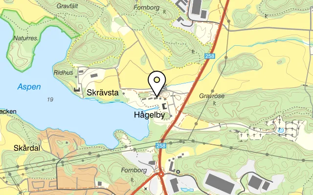 Karta som visar Café Anna Giertz på Hågelby 7, 147 43 Tumba