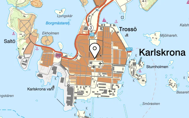 Karta som visar Lennarts Konditori på (Stora Torget), Norra Kyrkogatan 6 B, 575 32 Eksjö