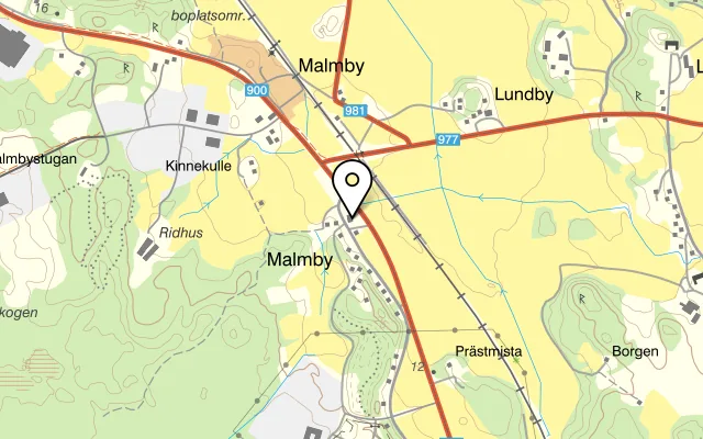 Karta som visar Megs kök & Trevligt på 645 94 Strängnäs