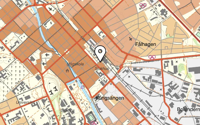 Karta som visar The Bishops Arms på Bäverns gränd 17, 753 19 Uppsala, Sweden