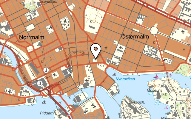 Karta som visar Vau de Ville på Norrmalmstorg 6, 111 46 Stockholm