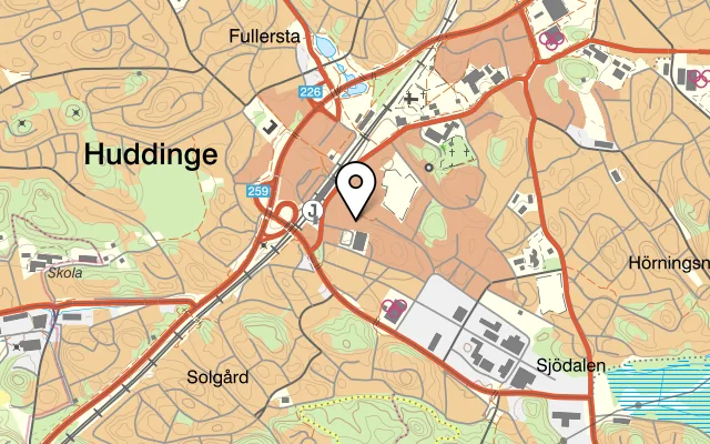 Karta som visar Bristo på Paradistorget 8, 141 47 Huddinge