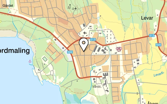 Karta som visar Sunrise pizzeria på Storgatan 12, 914 33 Nordmaling