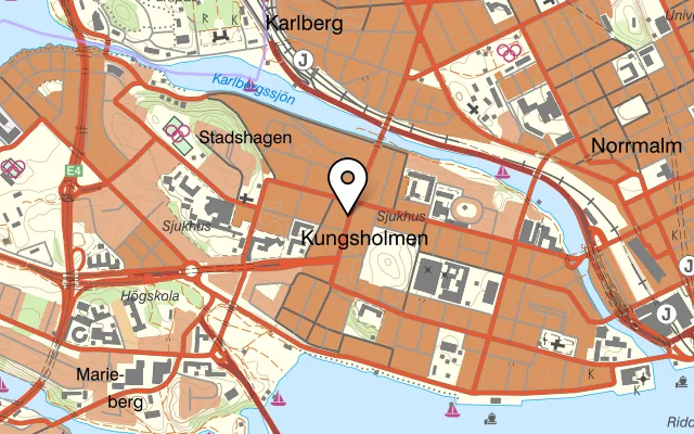 Karta som visar China Corner på Sankt Eriksgatan 39, 112 34 Stockholm