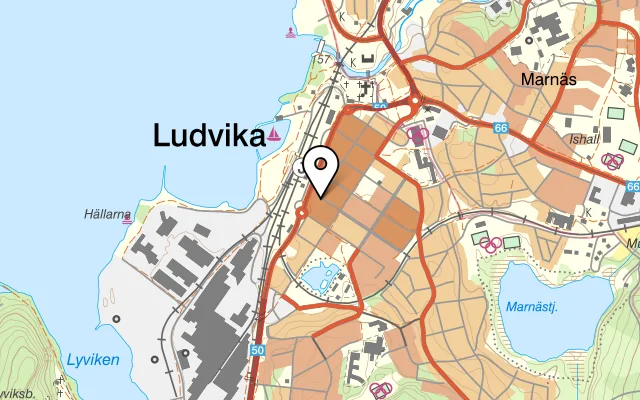 Karta som visar Golden Crown på Köpmansgatan 2, 771 30 Ludvika