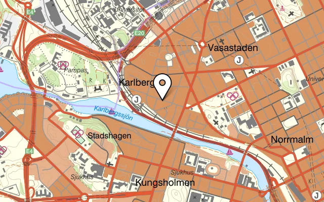 Karta som visar Tehran Grill på Rörstrandsgatan 15, 113 41 Stockholm