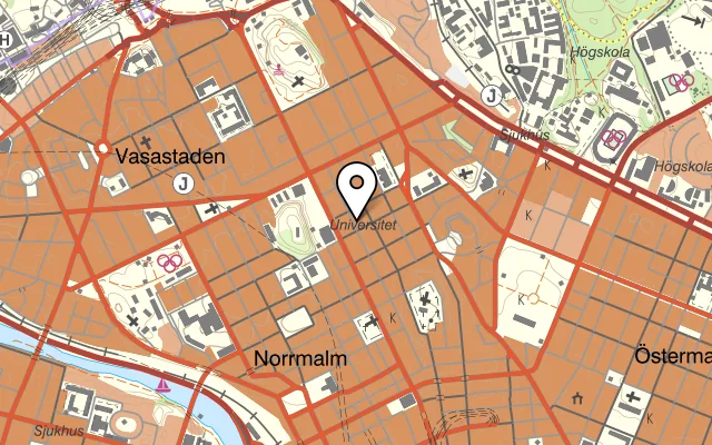 Karta som visar Lao Wai på Luntmakargatan 74, 113 51 Stockholm