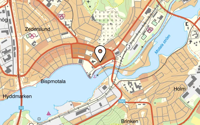 Karta som visar Vänner & Vin på Bispmotalagatan 2, 591 35 Motala