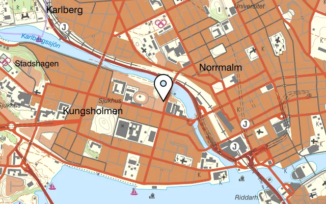Karta som visar Cafe Cups på Fleminggatan 18, 112 26 Stockholm