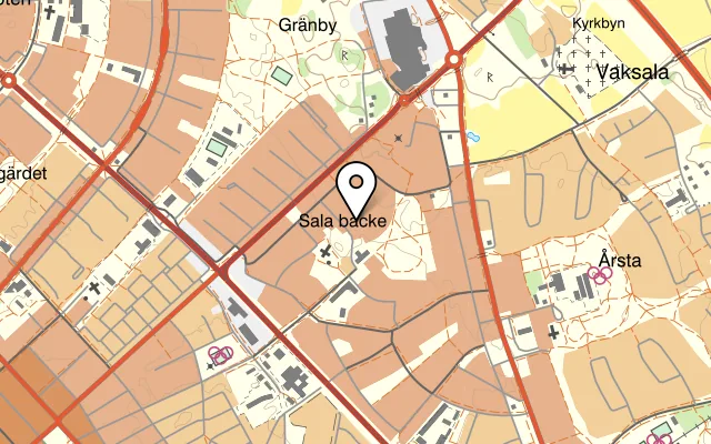 Karta som visar Sofreh på Skomakargatan 16, 754 34 Uppsala